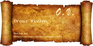 Orosz Vivien névjegykártya