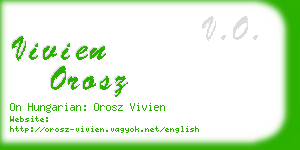 vivien orosz business card